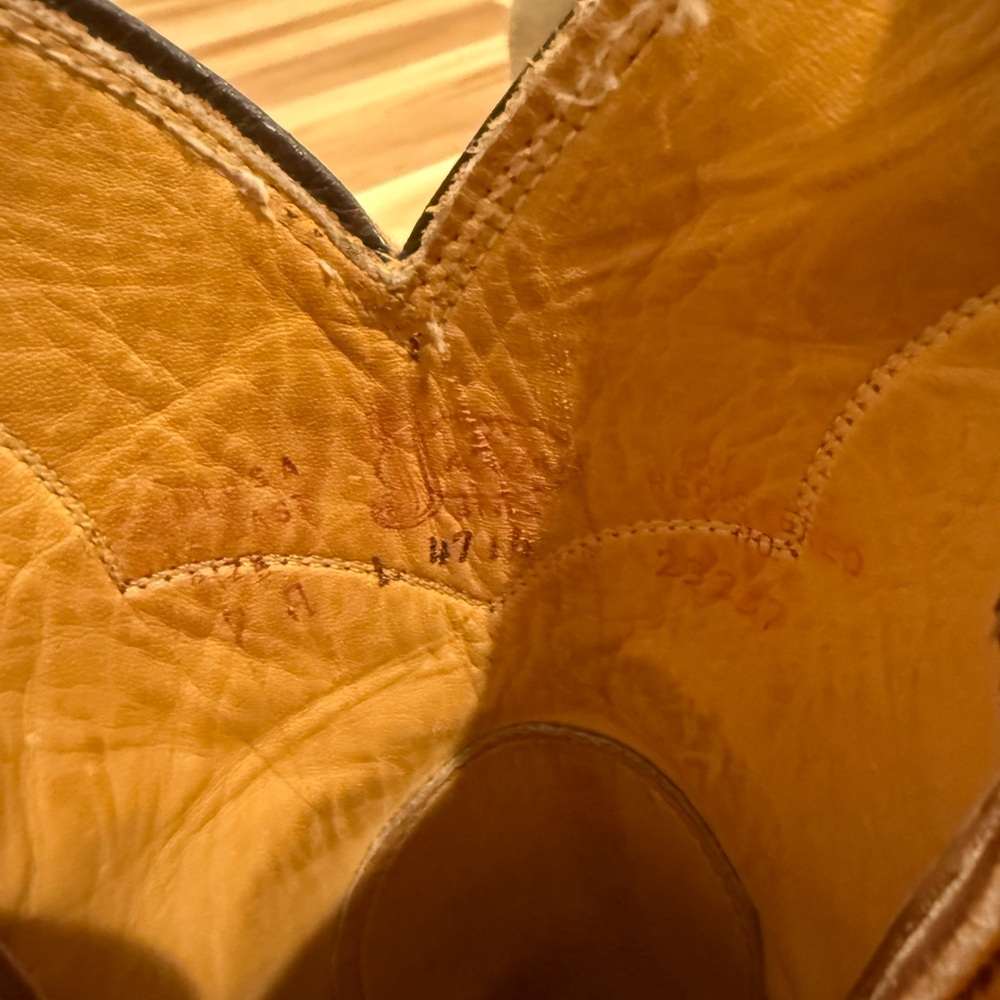 1990s Vintage Justin Buckskin Cowboy Boots - Women’s 7 - Picture 7 of 7